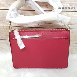 Kate Spade New Cameron Zip Crossbody Rosso Red